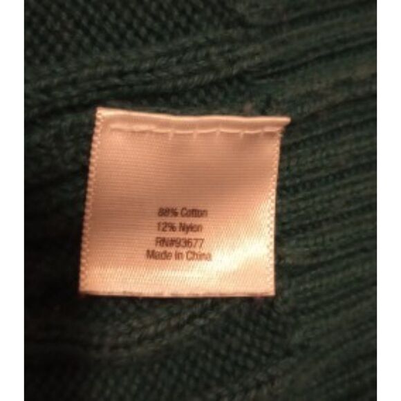 St. John's Bay Women's XLarge Green Cable Knit Sweater - Picture 6 of 8